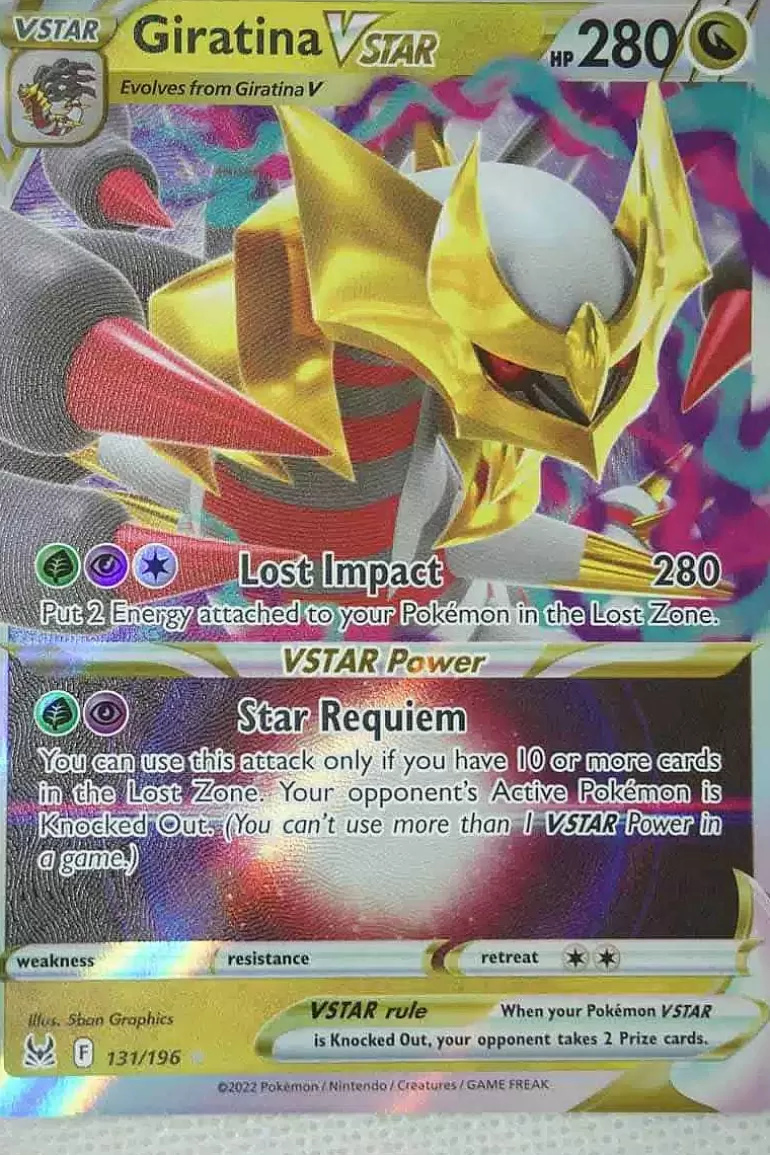 Pocket Monster Pokémon Kort-Giratina Vstar 131/196