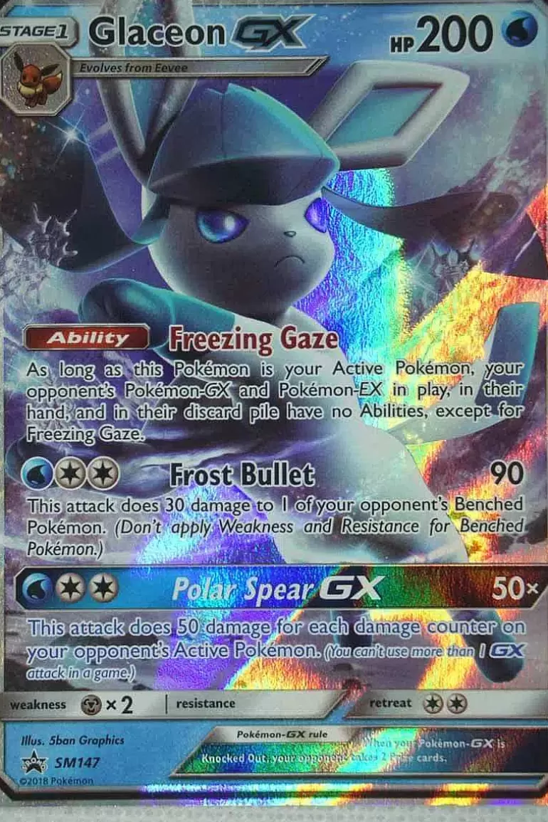 Pocket Monster Pokémon Kort-Glaceon Gx Sm147
