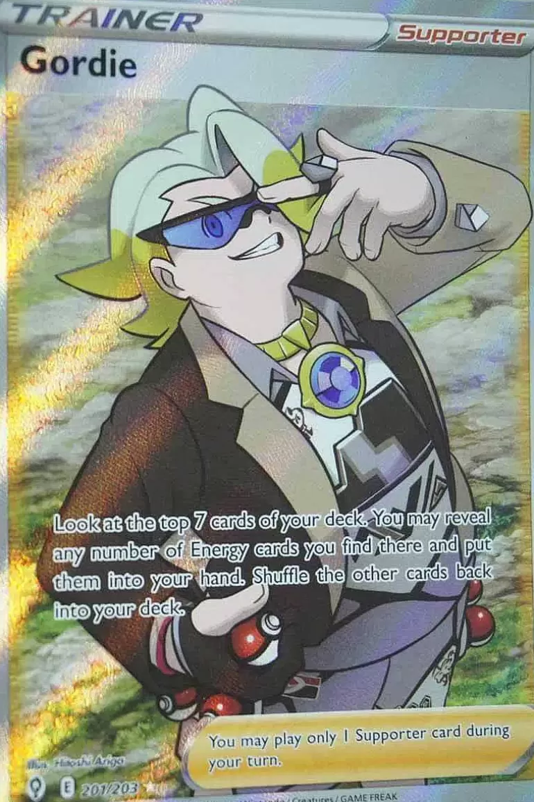 Pocket Monster Pokémon Kort-Gordie 201/203 Full Art
