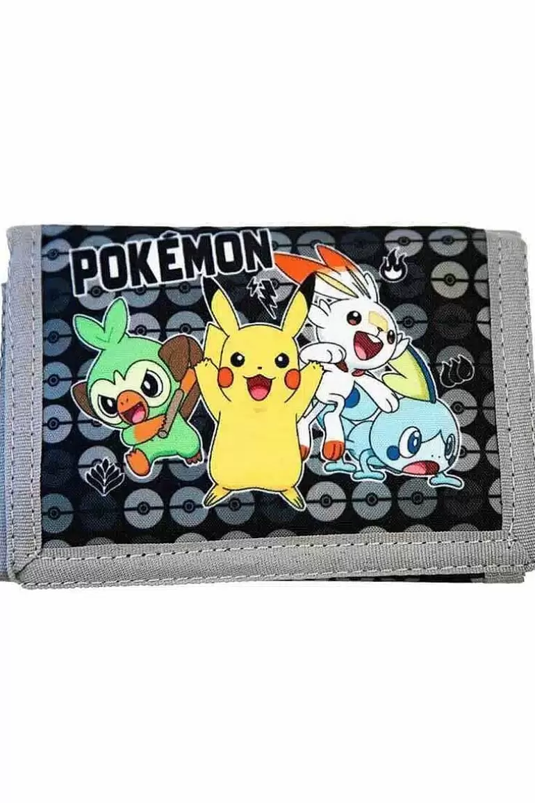 Pocket Monster Pokémon Skoleudstyr-Gra Stofpung Med Pikachu Og Galar Starters