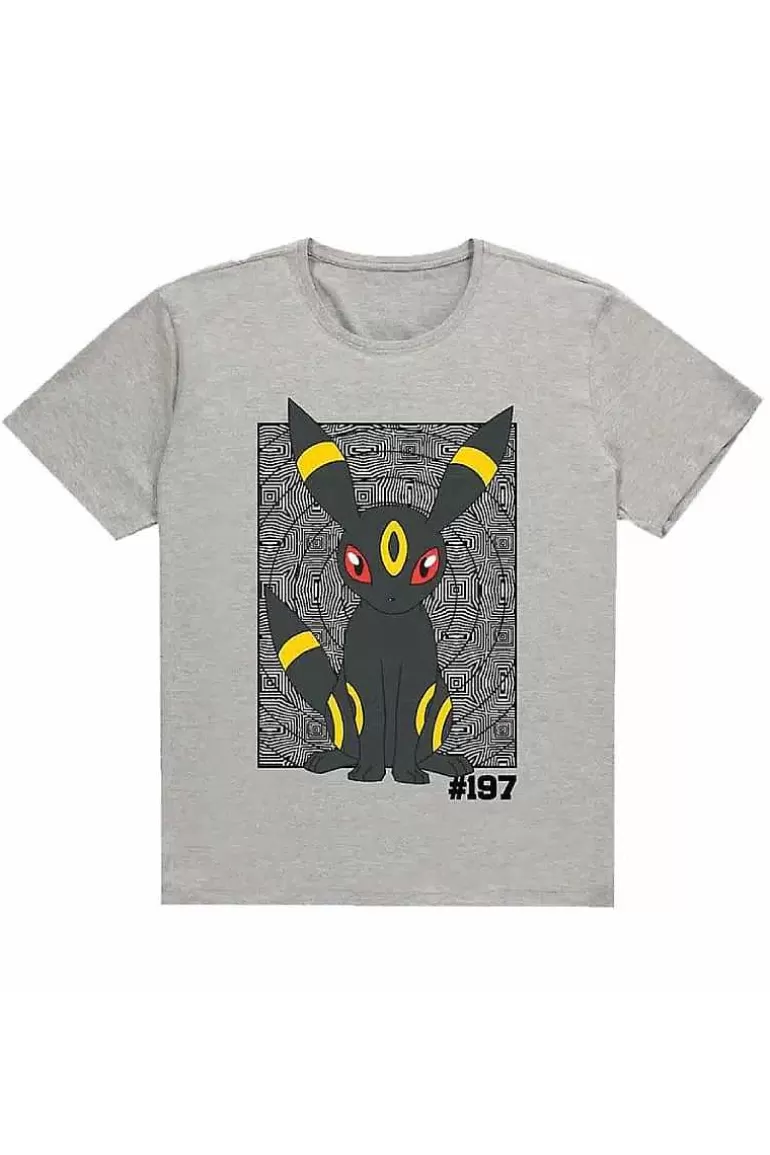 Pocket Monster Pokémon Til Børneværelset-Gra Umbreon T Shirt Small