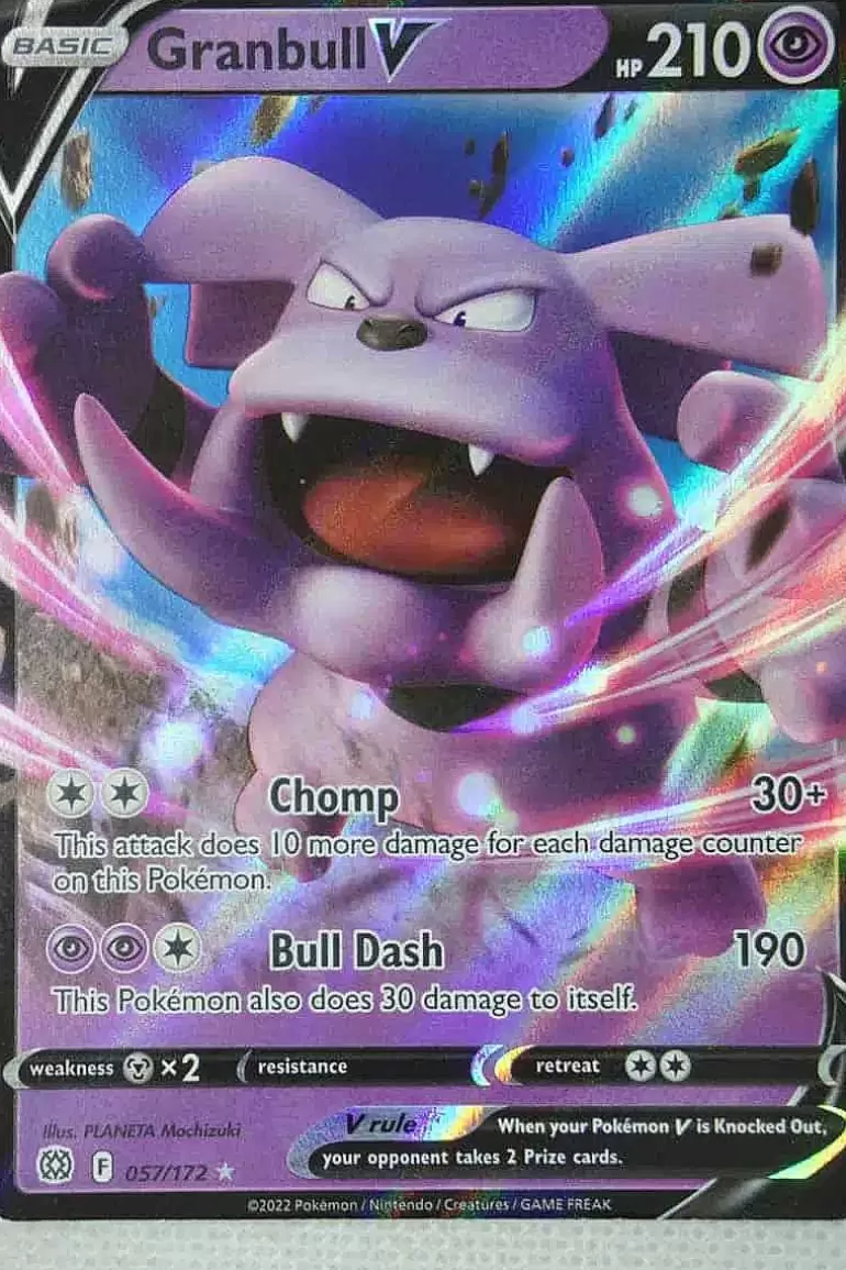 Pocket Monster Pokémon Kort-Granbull V 057/172