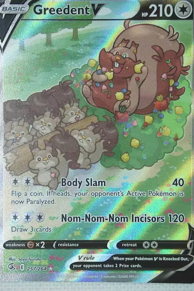 Pocket Monster Pokémon Kort-Greedent V 257/264 Alternate Art