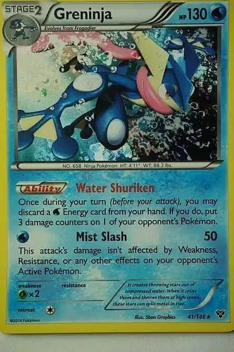 Pocket Monster Pokémon Kort-Greninja 41/146 Holo Rare