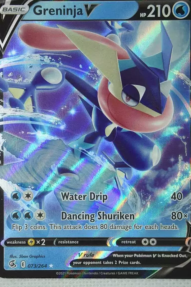Pocket Monster Pokémon Kort-Greninja V 73/264