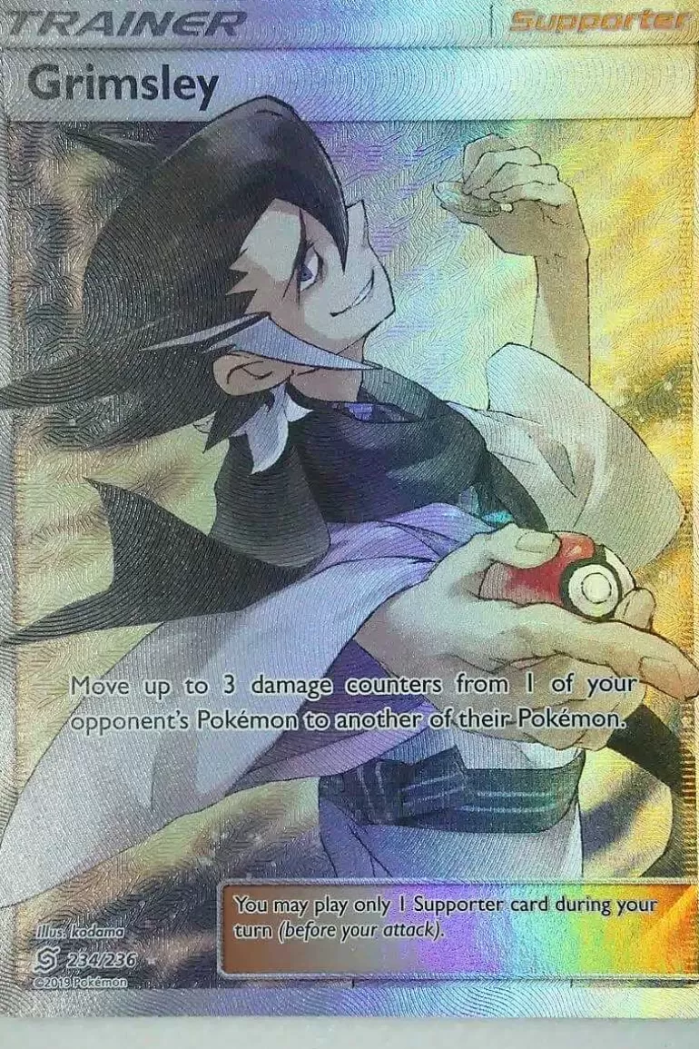 Pocket Monster Pokémon Kort-Grimsley 234/236 Full Art