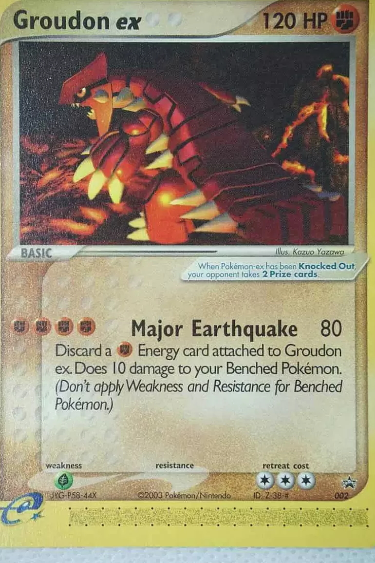 Pocket Monster Pokémon Kort-Groudon Ex 002