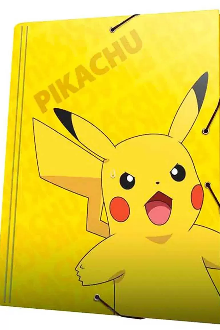 Pocket Monster Pokémon Skoleudstyr-Gul Pikachu Mappe I A4 Til Papirer