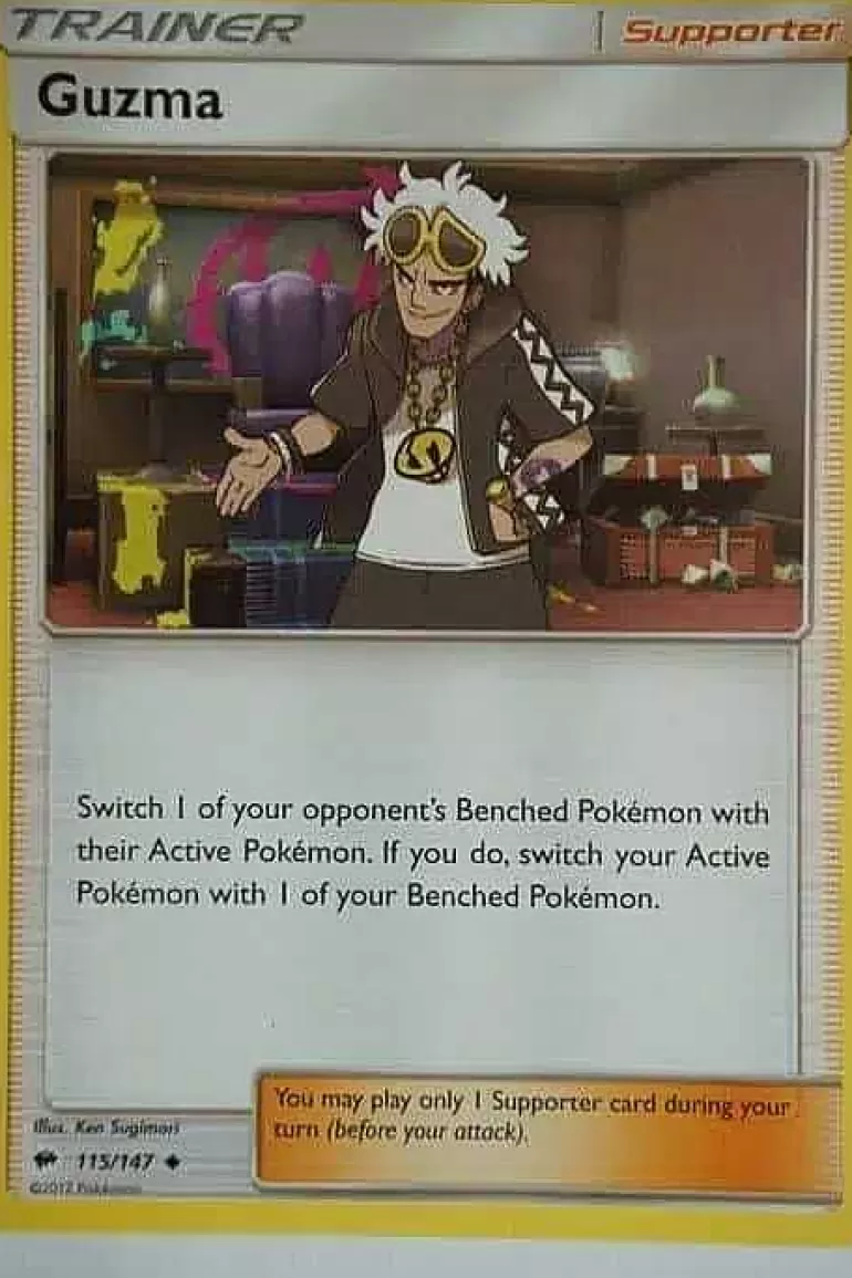 Pocket Monster Pokémon Kort-Guzma 115/147