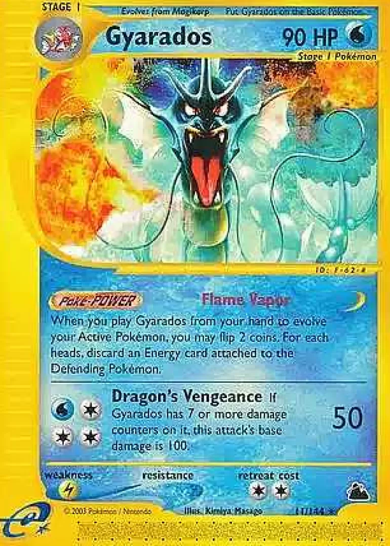 Pocket Monster Pokémon Kort-Gyarados 11/144 Rare