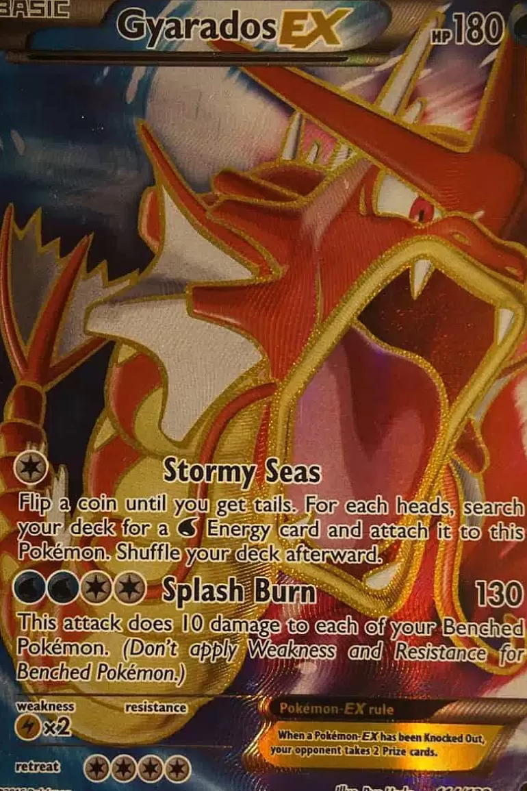 Pocket Monster Pokémon Kort-Gyarados Ex 114/122 Full Art