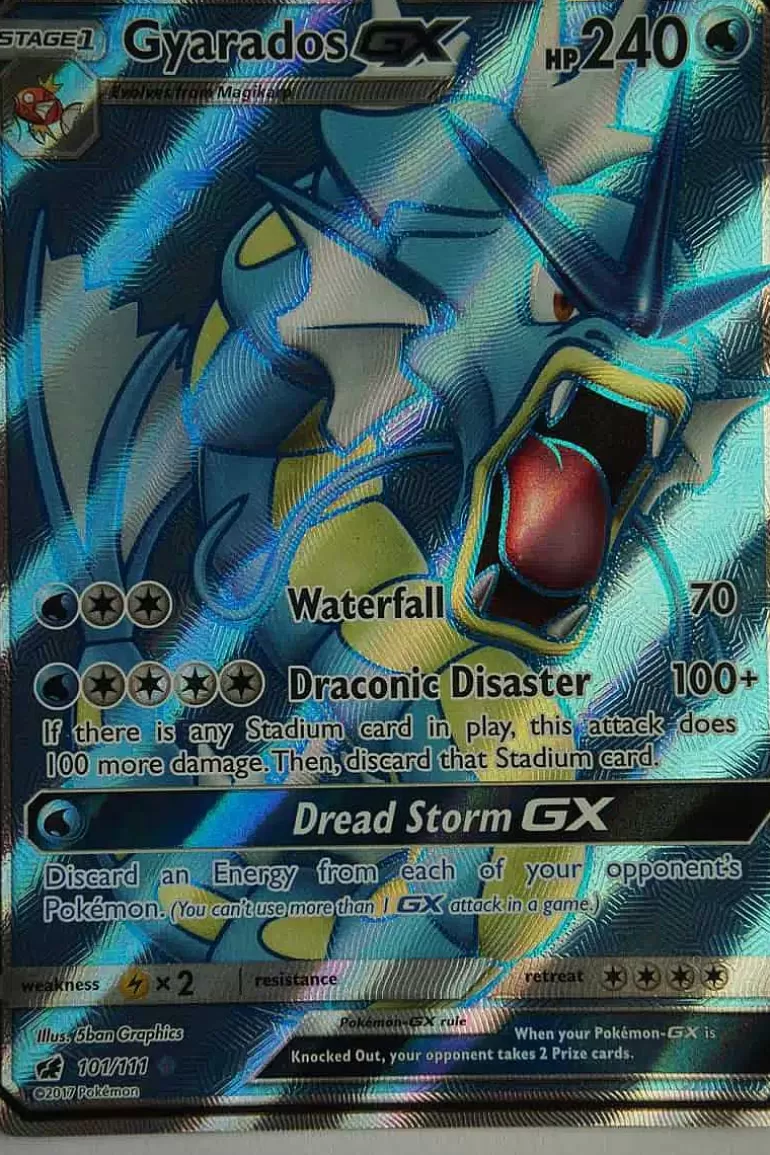 Pocket Monster Pokémon Kort-Gyarados Gx 101/111 Full Art