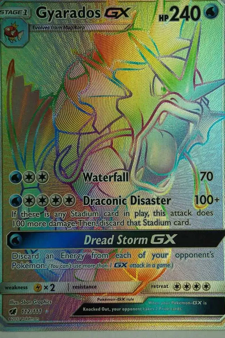 Pocket Monster Pokémon Kort-Gyarados Gx 112/111 Hyper Rare