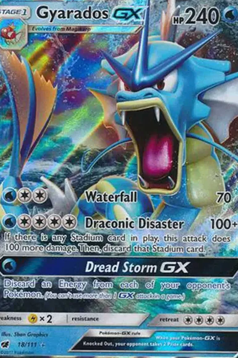 Pocket Monster Pokémon Kort-Gyarados Gx 18/111