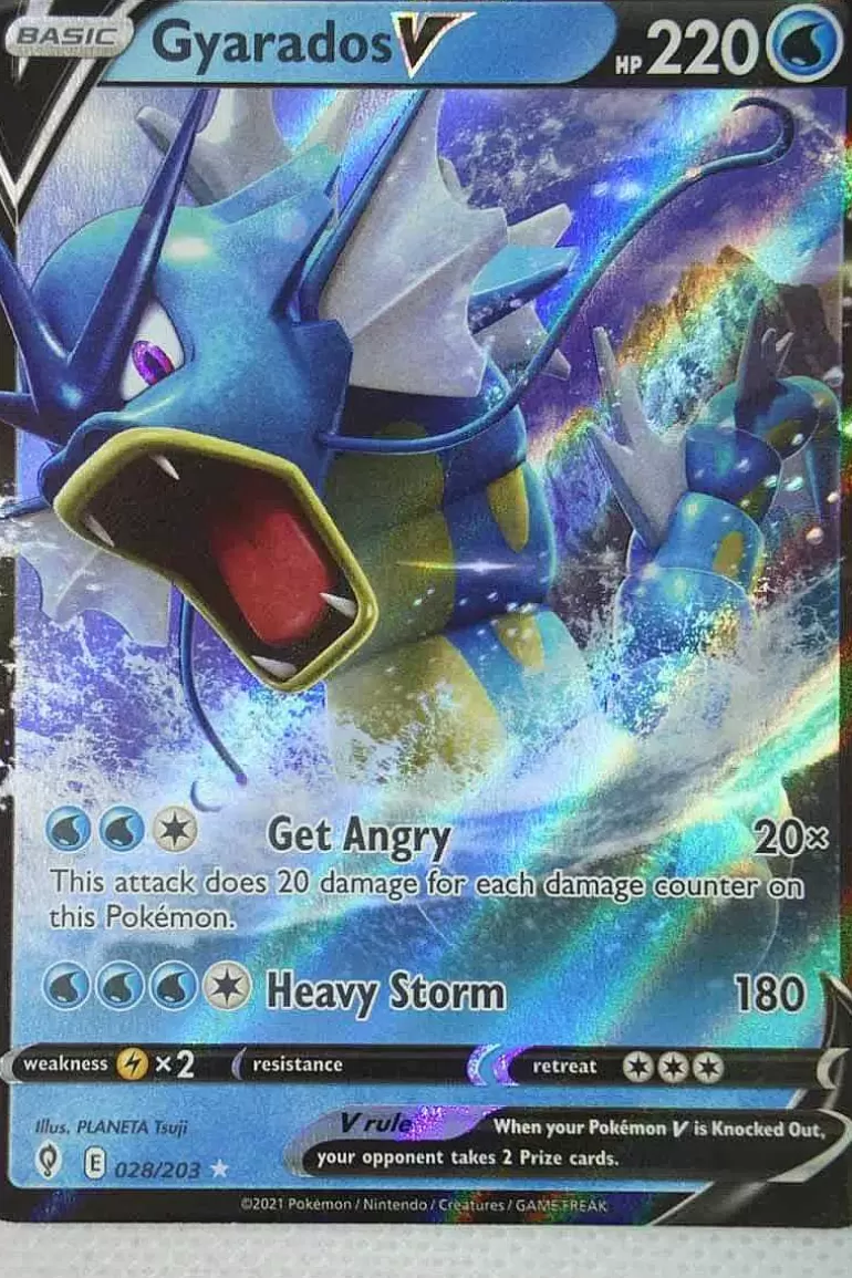Pocket Monster Pokémon Kort-Gyarados V 28/203