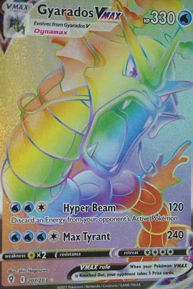 Pocket Monster Pokémon Kort-Gyarados Vmax 207/203 Hyper Rare