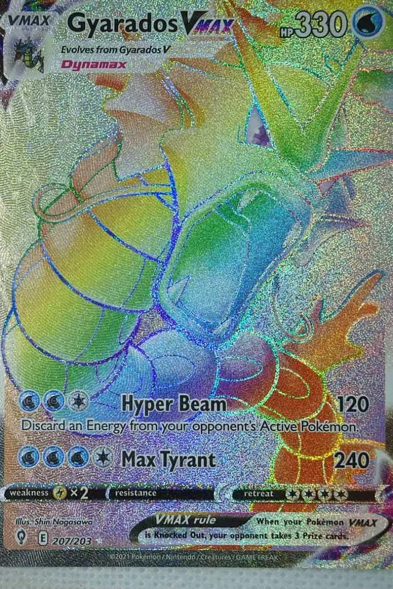 Pocket Monster Pokémon Kort-Gyarados Vmax 207/203 Hyper Rare