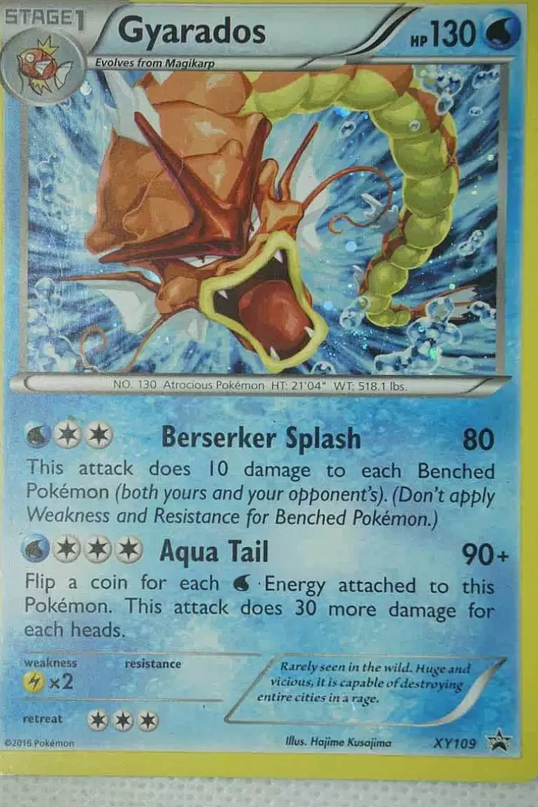 Pocket Monster Pokémon Kort-Gyarados Xy109 Holo Promo