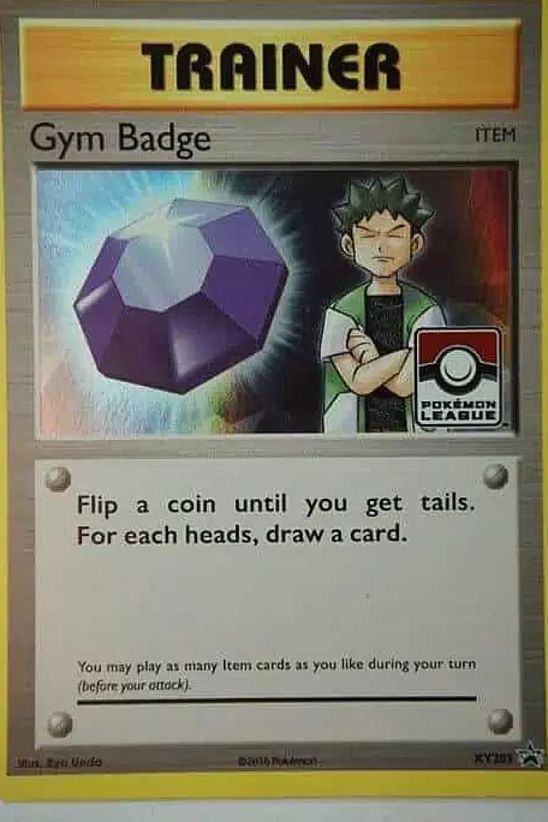 Pocket Monster Pokémon Kort-Gym Badge Xy203 League Promo