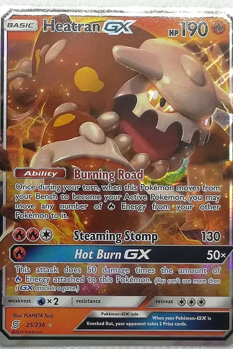Pocket Monster Pokémon Kort-Heatran Gx 25/236