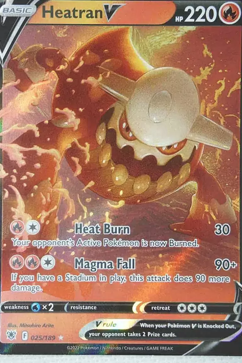 Pocket Monster Pokémon Kort-Heatran V 025/189