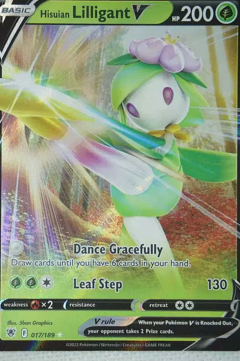 Pocket Monster Pokémon Kort-Hisuian Lilligant V 017/189