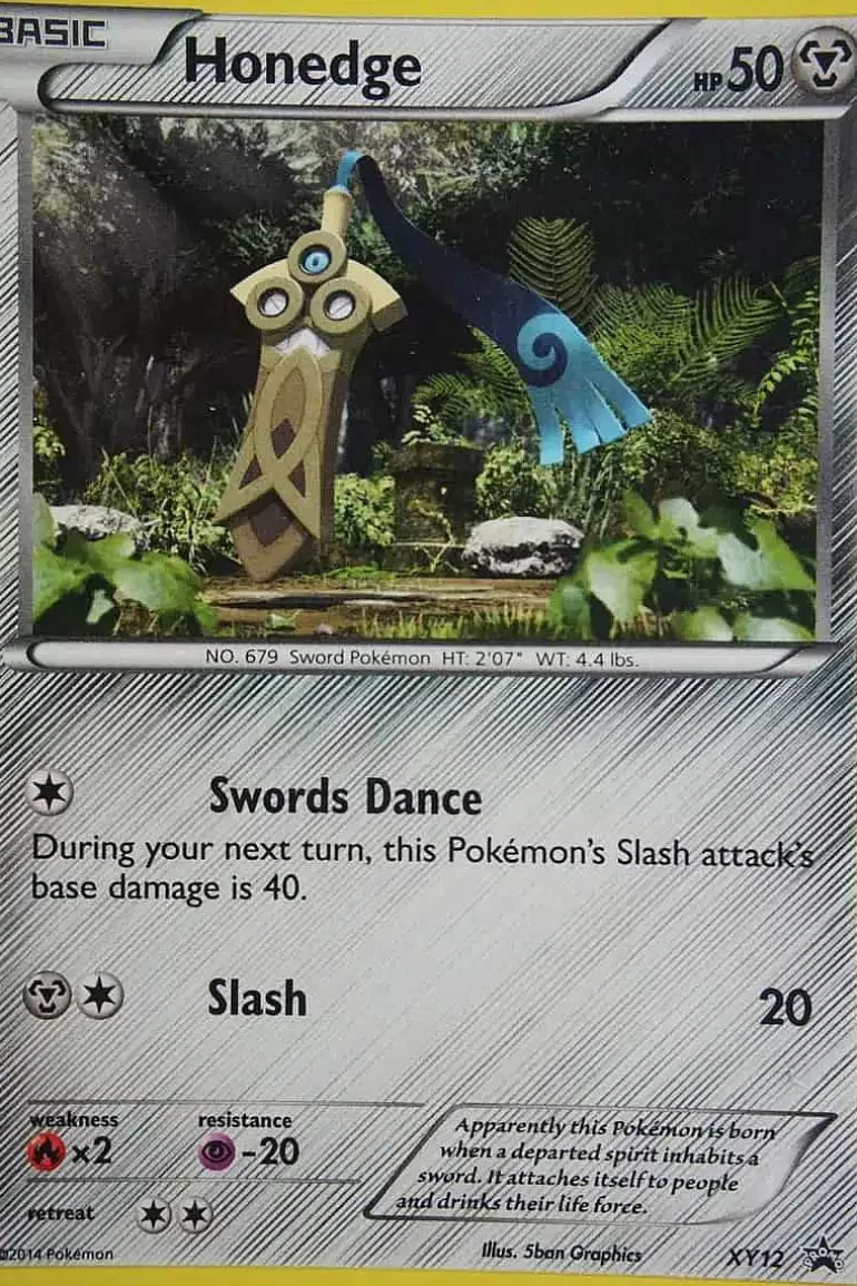 Pocket Monster Pokémon Kort-Honedge Xy12 Holo Rare