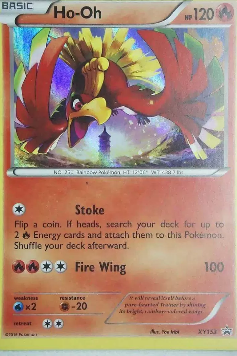 Pocket Monster Pokémon Kort-Ho-Oh Xy153 Holo Promo