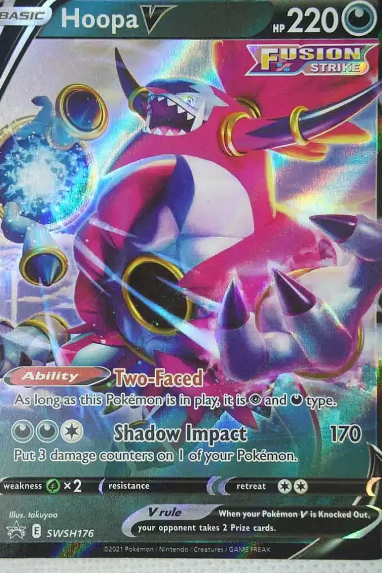 Pocket Monster Pokémon Kort-Hoopa V Swsh176