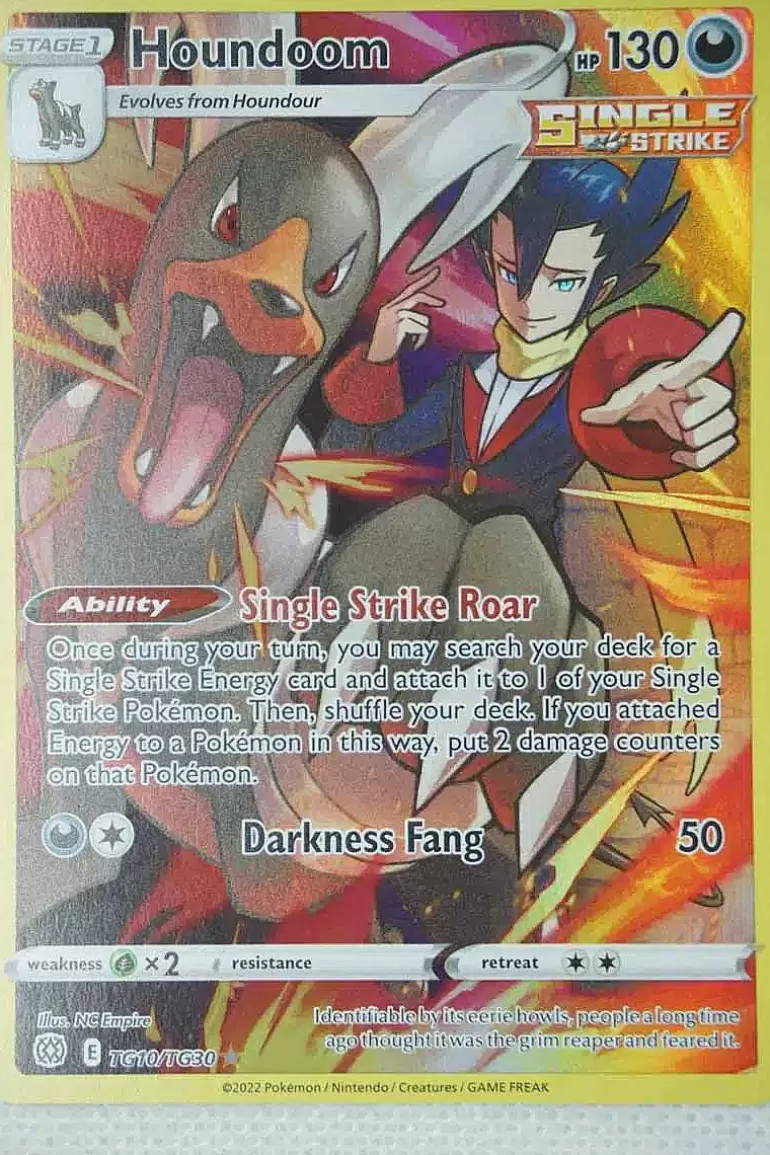 Pocket Monster Pokémon Kort-Houndoom Tg10/Tg30 Holo Rare