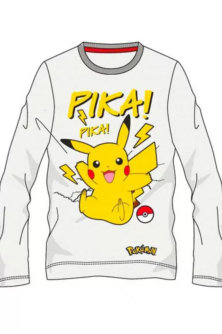 Pocket Monster Pokémon Til Børneværelset-Hvid Pikachu Bluse Til Born