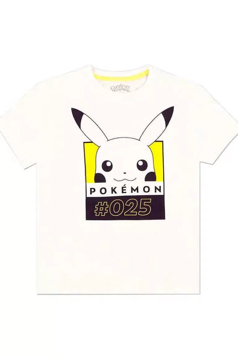 Pocket Monster Pokémon Til Børneværelset-Hvid Pikachu T Shirt Medium