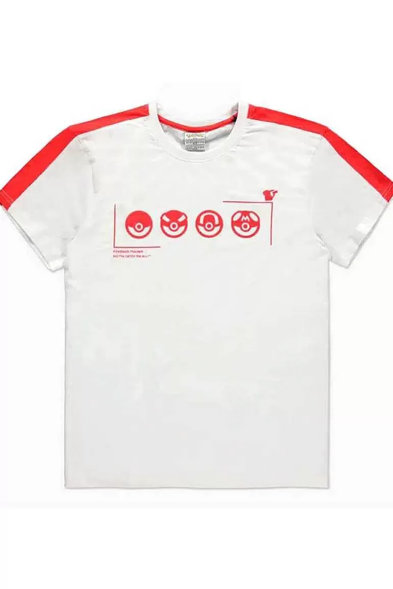 Pocket Monster Pokémon Til Børneværelset-Hvid Pokemon Traener T Shirt I Small