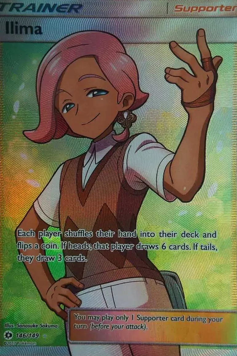Pocket Monster Pokémon Kort-Ilima 146/149 Full Art