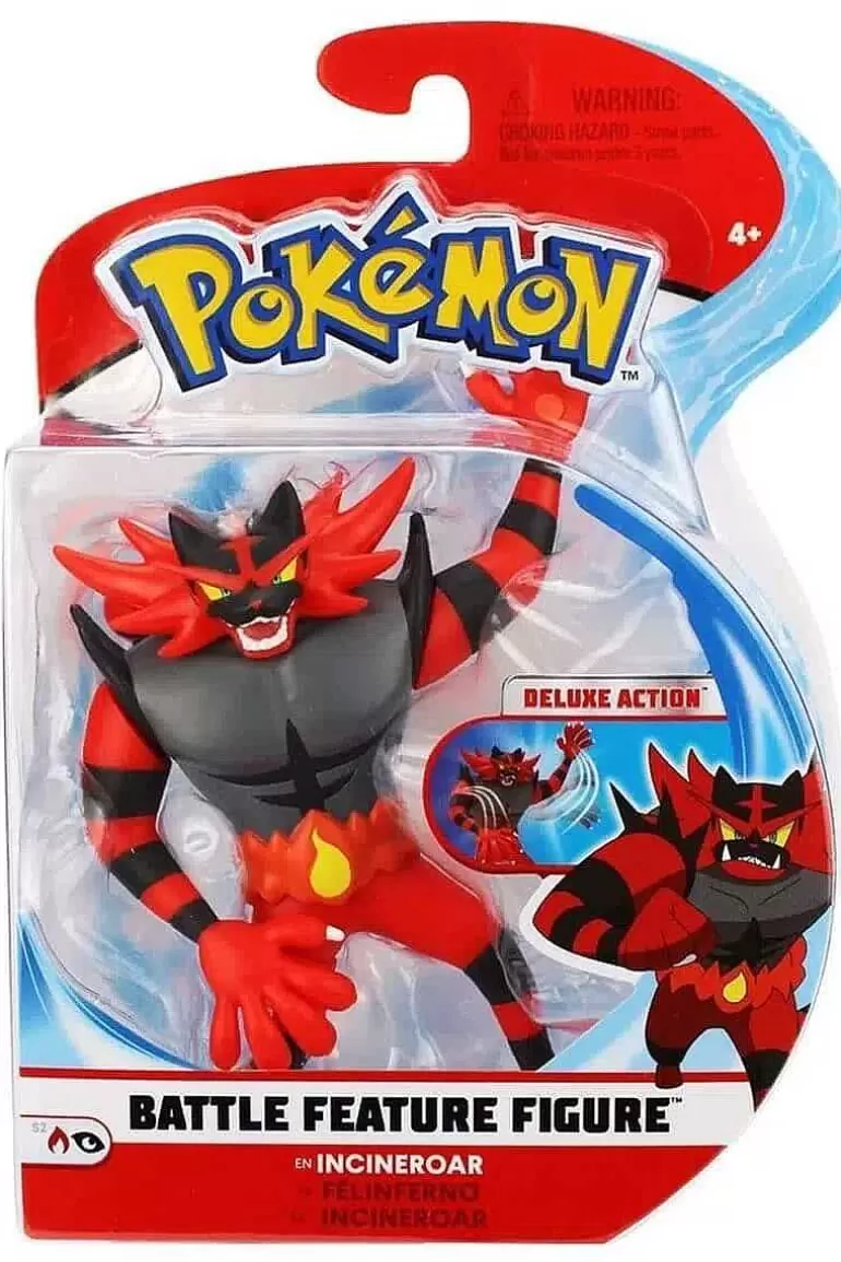 Pocket Monster Pokémon Figurer-Incineroar Battle Feature Figur