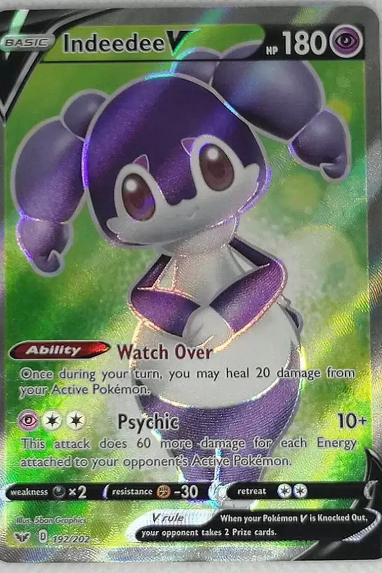 Pocket Monster Pokémon Kort-Indeedee V 192/202 Full Art