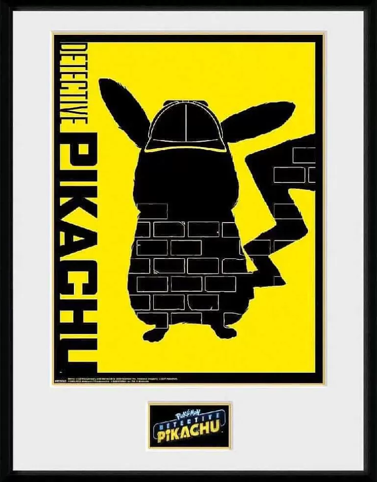 Pocket Monster Pokémon Til Børneværelset-Indrammet Plakat Med Detective Pikachu 1