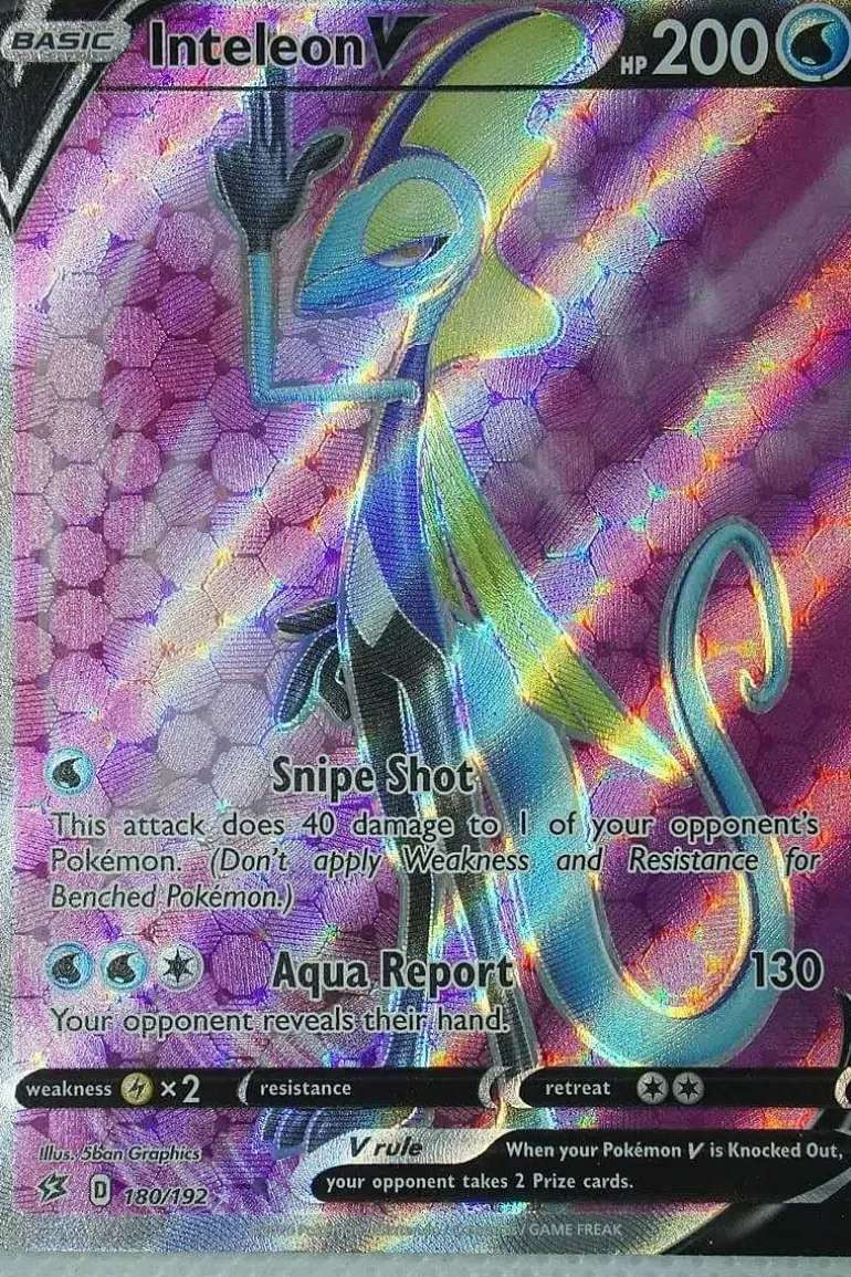 Pocket Monster Pokémon Kort-Inteleon V 180/192 Full Art