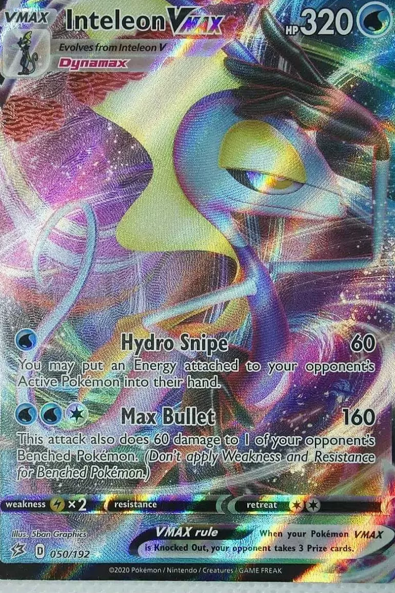 Pocket Monster Pokémon Kort-Inteleon Vmax 50/192