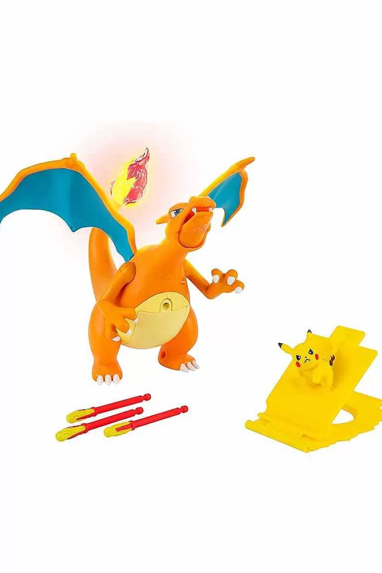 Pocket Monster Pokémon Figurer-Interaktive Charizard Og Pikachu Figurer