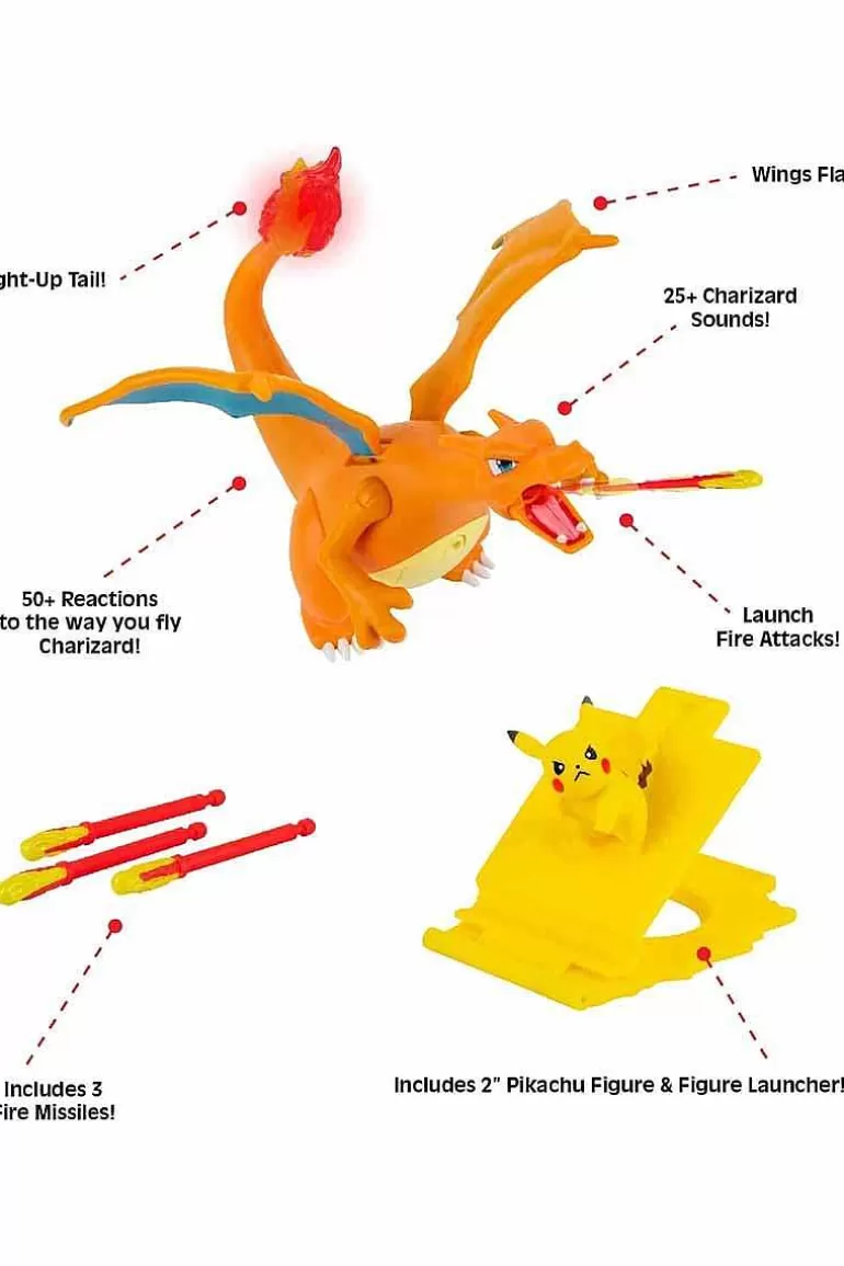 Pocket Monster Pokémon Figurer-Interaktive Charizard Og Pikachu Figurer