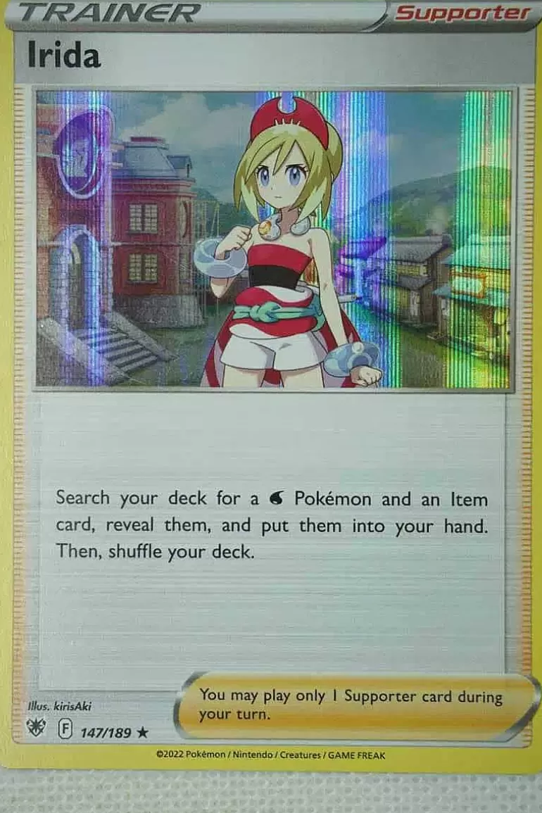 Pocket Monster Pokémon Kort-Irida 147/189 Holo Rare