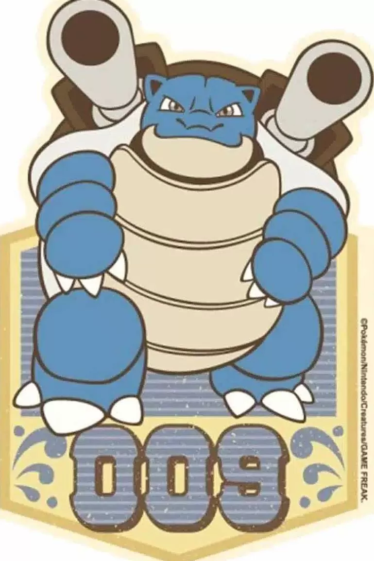 Pocket Monster Pokémon Skoleudstyr-Japansk Blastoise Klistermaerke