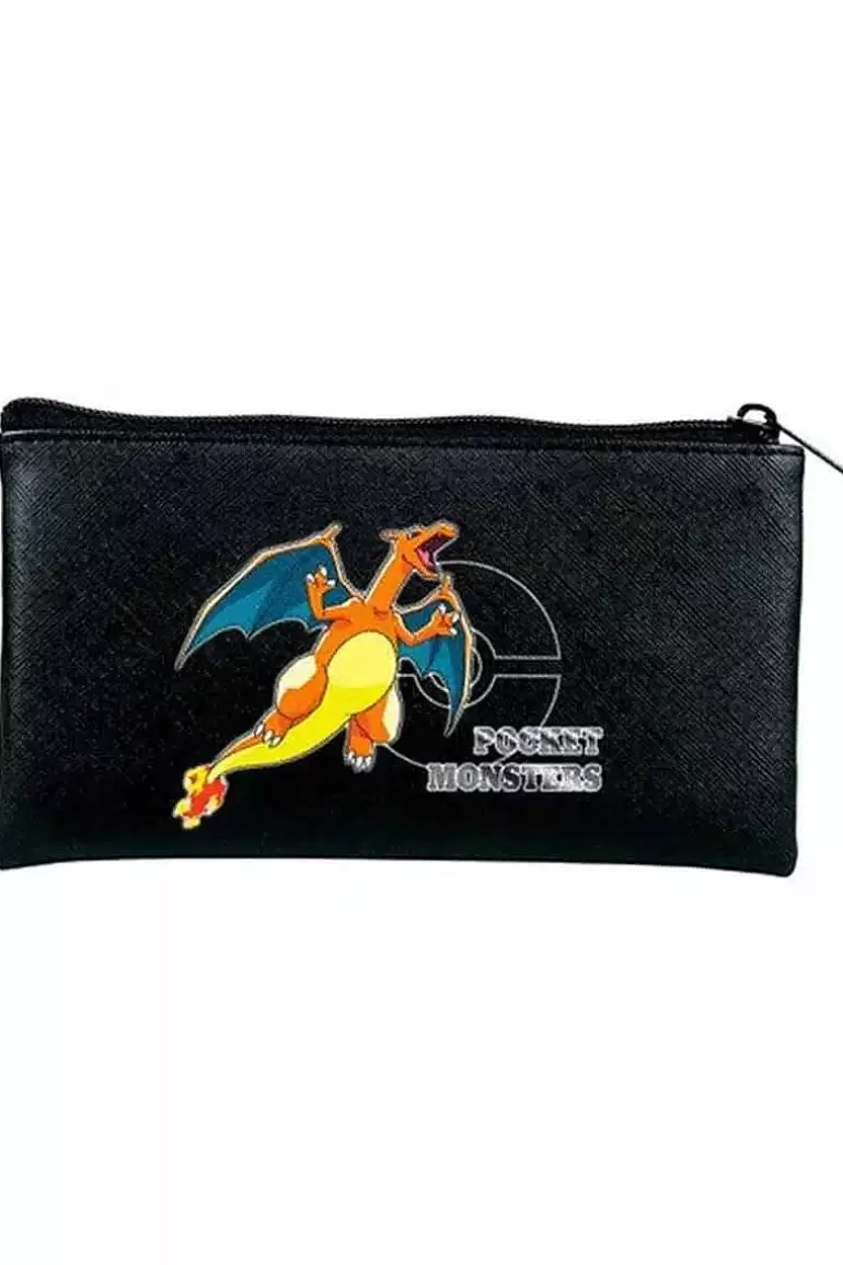Pocket Monster Pokémon Skoleudstyr-Japansk Charizard Og Pikachu Penalhus
