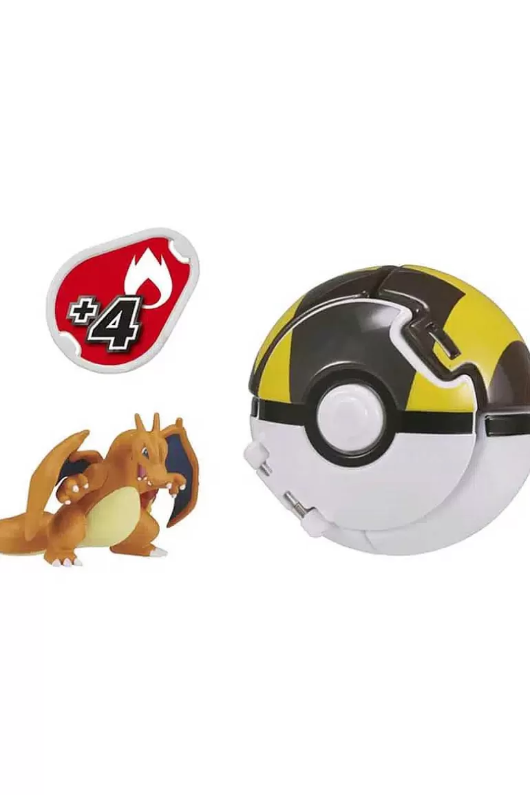 Pocket Monster Pokémon Figurer-Japansk Charizard Og Ultra Ball
