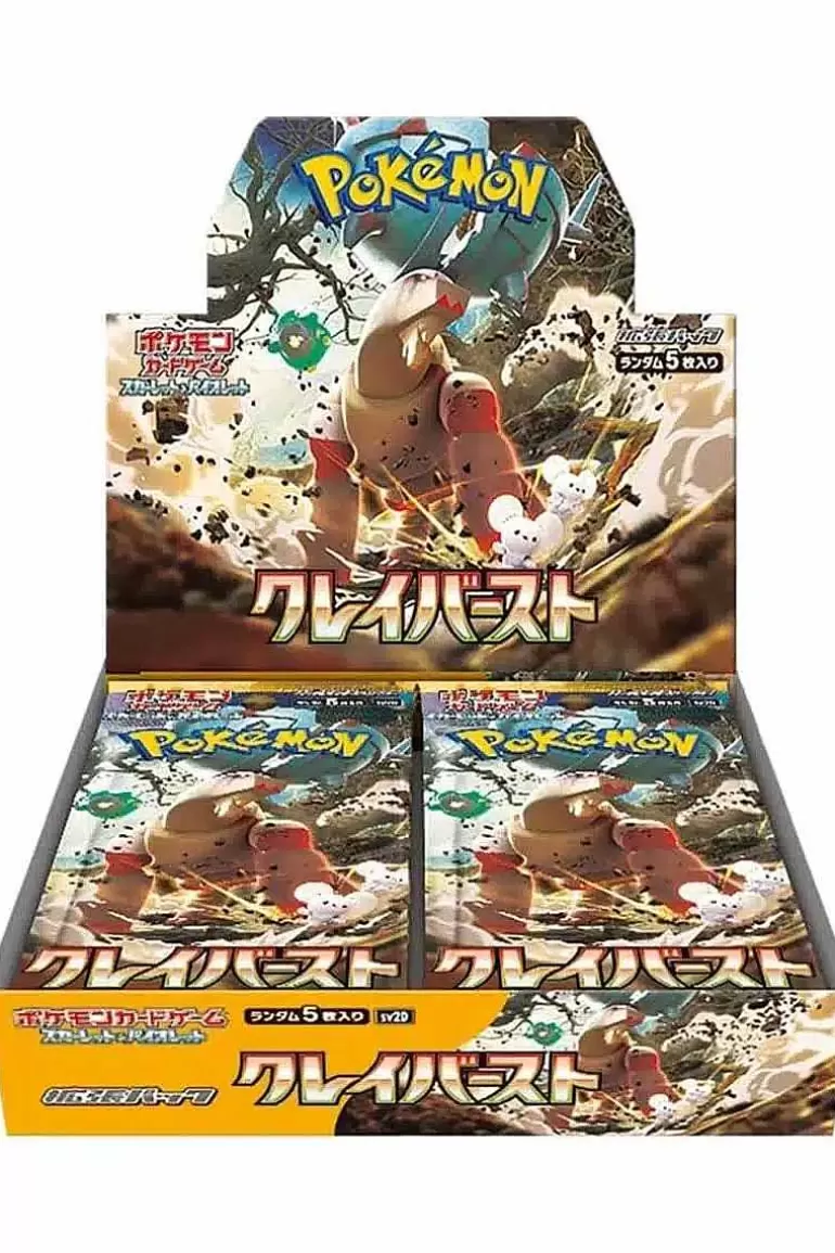 Pocket Monster Pokémon Kort-Japansk Clay Burst Booster Box