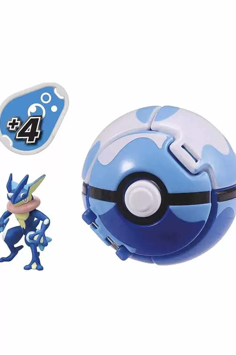 Pocket Monster Pokémon Figurer-Japansk Greninja Og Dive Ball