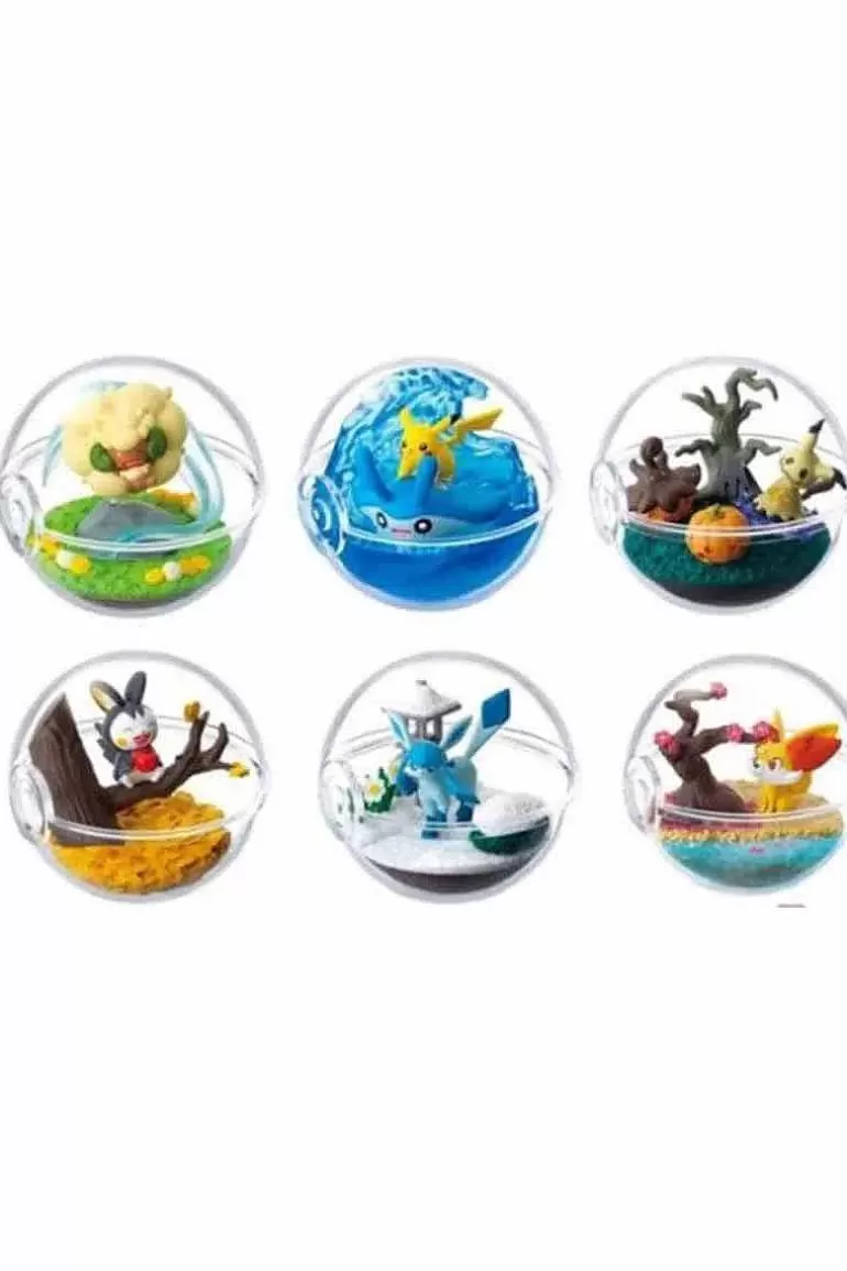 Pocket Monster Pokémon Figurer-Japansk Pokemon Terrarium Samling