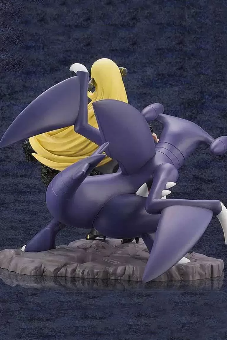 Pocket Monster Pokémon Figurer-Japansk Udstillings Figur Cynthia Og Garchomp