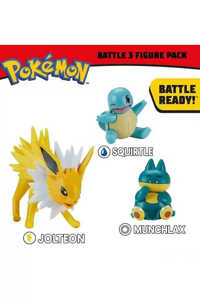 Pocket Monster Pokémon Figurer-Jolteon, Squirtle Og Munchlax Figurer